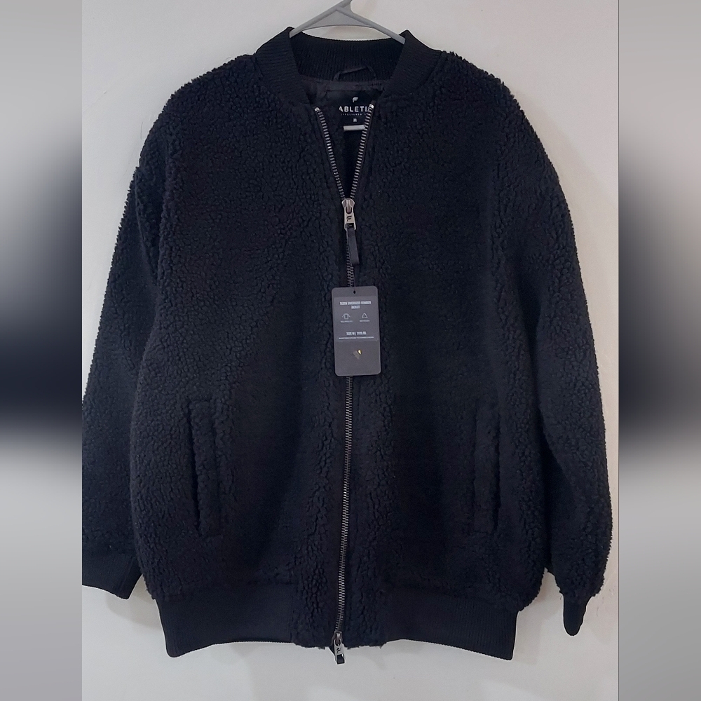 Fabletics Teddy Oversized Jacket Size Medium A4 - image 4